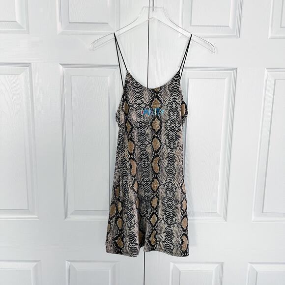 O-Mighty Snake Print Bodycon Mini Dress - Picture 1 of 4
